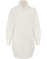 Phase Eight - Nisha Ribbed Cowl Neck Dress - Lyst