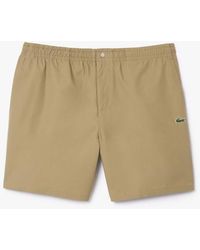 Lacoste - Relaxed Fit Poplin Shorts - Lyst