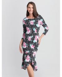 Gina Bacconi - Alise Jersey Dress With Trim - Lyst