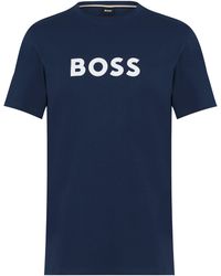 BOSS - Bodywear Short Sleeve T-Shirt With Logo Print Detail - Lyst