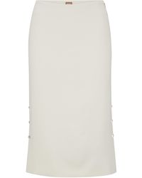 BOSS - Vevoka Tailored Pencil Skirt - Lyst