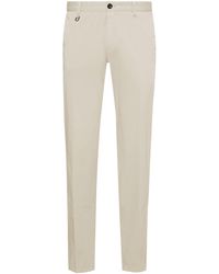 BOSS - Cotton Slim Fit Trousers - Lyst