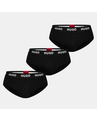 HUGO - 3-Pack Cotton Logo Briefs - Lyst