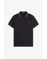 Fred Perry - Short Sleeve Twin Tipped Polo Shirt - Lyst