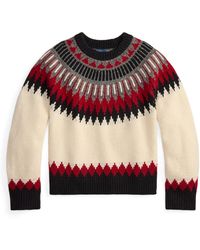 Polo Ralph Lauren - Fair Isle Crew Neck Jumper - Lyst