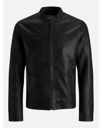 Jack & Jones - Warner Faux Leather Jacket - Lyst