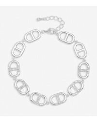 Jon Richard - Plated And Crystal Link Bracelet - Lyst