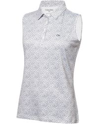 Calvin Klein - Sleeveless Performance Polo Shirt - Lyst