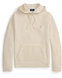 Polo Ralph Lauren - Overhead Cotton Wool Knitted Hoodie - Lyst