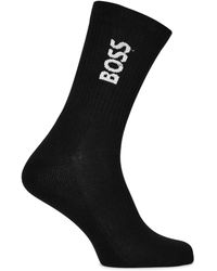 BOSS - Bodywear 3 Pack Socks With Logo Detail (Crew) - Lyst