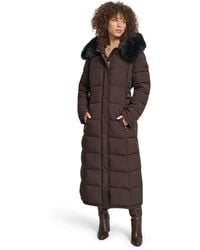 DKNY - Longline Long Puffer Jacket - Lyst