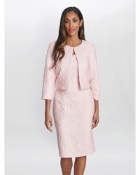 Gina Bacconi - Kathy Jacquard Shift Dress And Bolero - Lyst