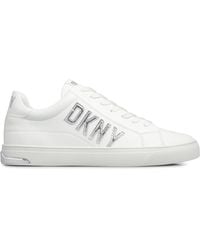 DKNY - Adira Lace Up Low-Top Trainers - Lyst