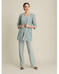 Gina Bacconi - Joelle Embroidered 2 Piece Trouser Suit - Lyst