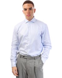 BOSS - H Joe Spread Long Sleeve Oxford Shirt - Lyst