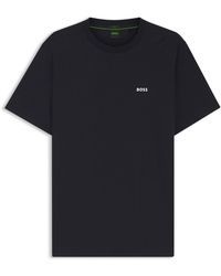 BOSS - T-Shirt With Logo Design Stretch Cotton - Lyst