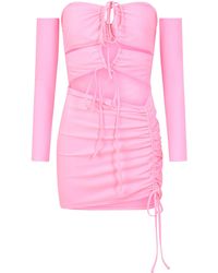 Mars the Label - Ruched Mini Dress - Lyst