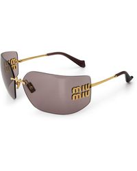 Miu Miu - Shield Sunglasses - Lyst