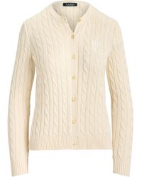 Ralph Lauren - Cable-Knit Cardigan - Lyst