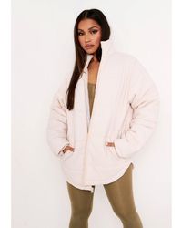 Missy Empire - Oversized Long Sleeve Medium Puffer Jacket - Lyst