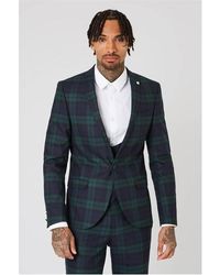 Twisted Tailor - Ginger Skinny Fit Tartan Suit Jacket - Lyst
