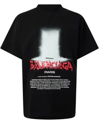 Balenciaga - Bal Sticker Tee Sn64 - Lyst