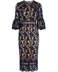 maria lace shift dress