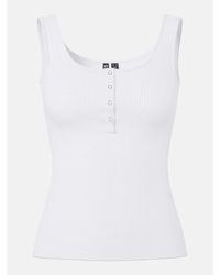 Pieces - Kitte Cotton Slim-Fit Tank Top - Lyst