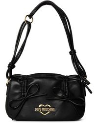 Love Moschino - Softy Bow Faux Leather Shoulder Bag - Lyst