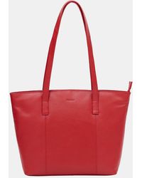 Firetrap - Work Leather Zip Tote Bag - Lyst