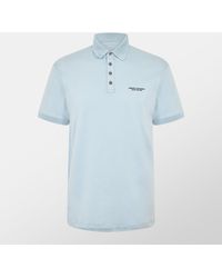 ARMANI EXCHANGE - Jersey Cotton Polo Shirt - Lyst