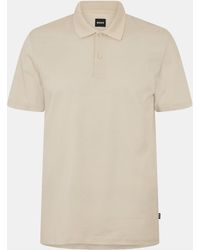 BOSS - Short Sleeve Polo Shirt With Ribbed Collar (C Parlay) - Lyst