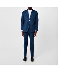 Patrick Grant Studio - Berkley Tailored Fit Navy Suit Trousers - Lyst