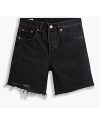 Levi's - Levi's Mid Thigh Short Lunar Blac - Lyst