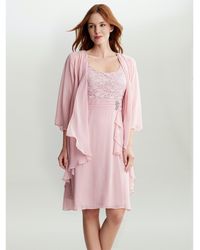 Gina Bacconi - Aribelle Short Empire Waist A-Line Dress - Lyst