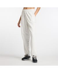 New Balance - Closed Hem Fleece Joggers - Lyst