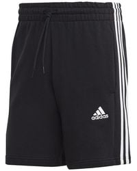 adidas - Essentials Fleece 3 Stripes Shorts - Lyst