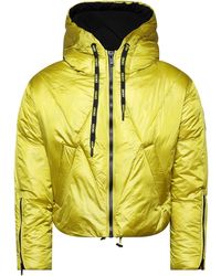 DKNY - Cropped Puffer Jacket - Lyst