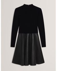 Ted Baker - Faux Midi A-Line Dress - Lyst
