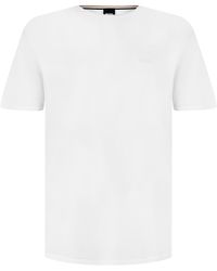 BOSS - Bodywear Mix & Match Premium Cotton T-Shirt With Logo Detail - Lyst