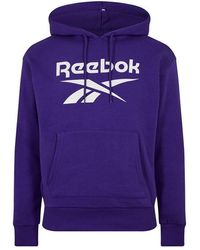 Reebok - Logo Hoodie - Lyst