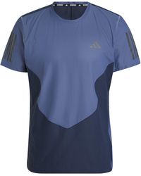 adidas - Own The Run Colourblock Aeroready T-Shirt - Lyst