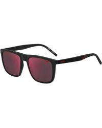 HUGO - Rectangle Sunglasses - Lyst