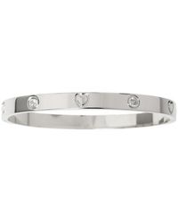 Miso - Motif Stainless Steel Bangle - Lyst