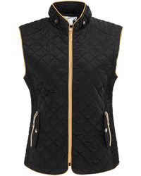 Miso - Stand Collar Full Zip Hip Length Gilet - Lyst