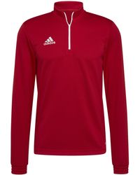 adidas - Funnel Neck Zip Long Sleeve Sweatshirt - Lyst