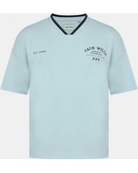 Jack Wills - V-Neck Short Sleeve Oversized T-Shirt - Lyst