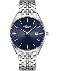Rotary - Ultra Slim Dial Ss Bracelet Watc - Lyst