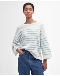 Barbour - Kayleigh Striped Crew Neck Jumper - Lyst