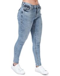 True Religion - Jennie Mid Rise Flap Pocket Jeans - Lyst